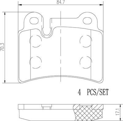 Brembo P85111N - Гальмівні колодки, дискові гальма autozip.com.ua