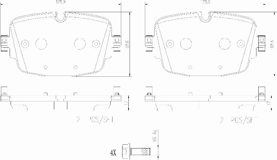 Brembo P85180N - Гальмівні колодки, дискові гальма autozip.com.ua