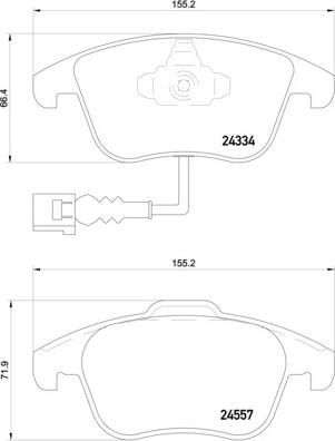 Brembo P 85 130 - Гальмівні колодки, дискові гальма autozip.com.ua