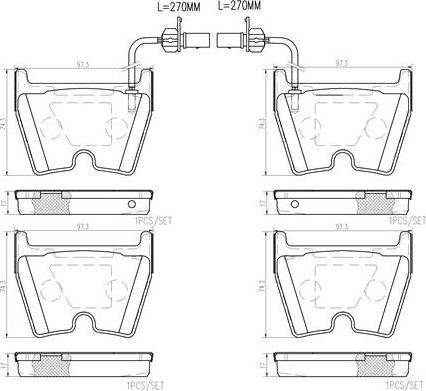 Brembo P85132N - Гальмівні колодки, дискові гальма autozip.com.ua