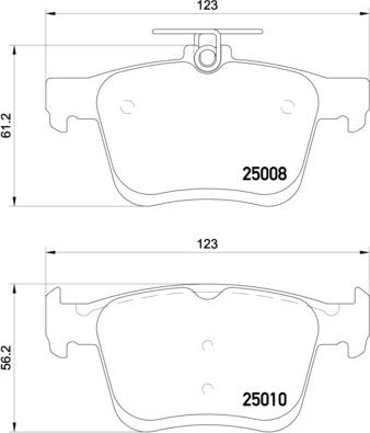 Brembo P 85 125E - Гальмівні колодки, дискові гальма autozip.com.ua