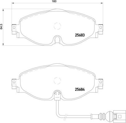 Brembo P 85 126 - Гальмівні колодки, дискові гальма autozip.com.ua