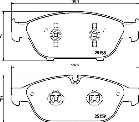 Brembo P 85 127 - Гальмівні колодки, дискові гальма autozip.com.ua