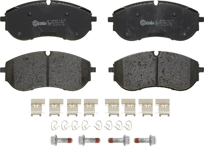 Brembo P 85 179 - Гальмівні колодки, дискові гальма autozip.com.ua