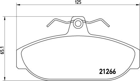 Brembo P 86 005 - Гальмівні колодки, дискові гальма autozip.com.ua