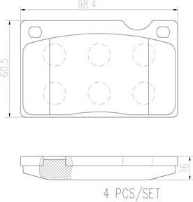 Brembo P86003N - Гальмівні колодки, дискові гальма autozip.com.ua