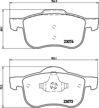 Brembo P 86 016 - Гальмівні колодки, дискові гальма autozip.com.ua