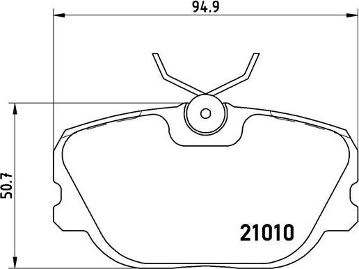 Brembo P 86 011 - Гальмівні колодки, дискові гальма autozip.com.ua