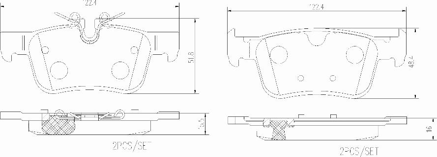 Brembo P86030N - Гальмівні колодки, дискові гальма autozip.com.ua