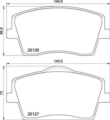 Brembo P 86 031 - Гальмівні колодки, дискові гальма autozip.com.ua