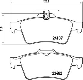 Brembo P 86 025 - Гальмівні колодки, дискові гальма autozip.com.ua