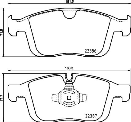 Brembo P 86 026 - Гальмівні колодки, дискові гальма autozip.com.ua