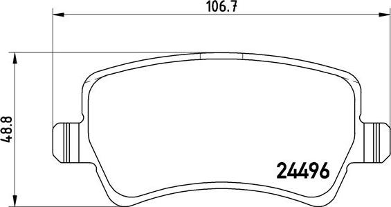 Brembo P 86 021 - Гальмівні колодки, дискові гальма autozip.com.ua