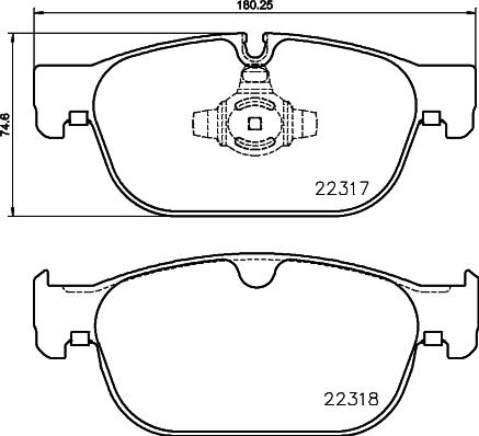 Brembo P 86 027 - Гальмівні колодки, дискові гальма autozip.com.ua