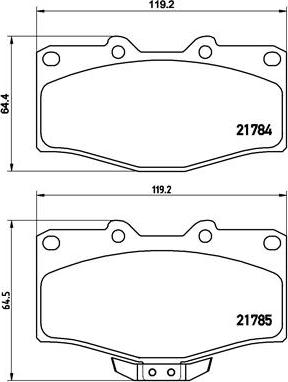 Brembo P 83 095 - Гальмівні колодки, дискові гальма autozip.com.ua