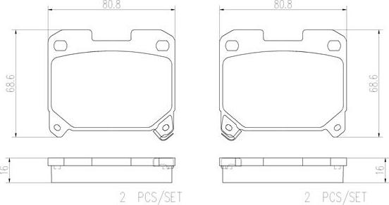 Brembo P83091N - Гальмівні колодки, дискові гальма autozip.com.ua