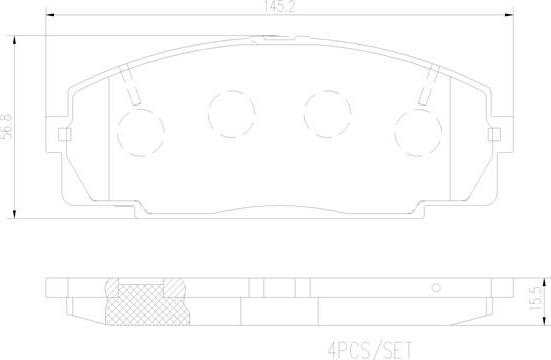 Brembo P83092N - Гальмівні колодки, дискові гальма autozip.com.ua