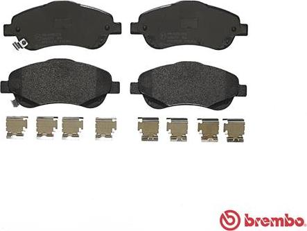 Brembo P 83 046 - Колодка торм. диск. TOYOTA AVENSIS T25. COROLLA V передн. пр-во BREMBO autozip.com.ua