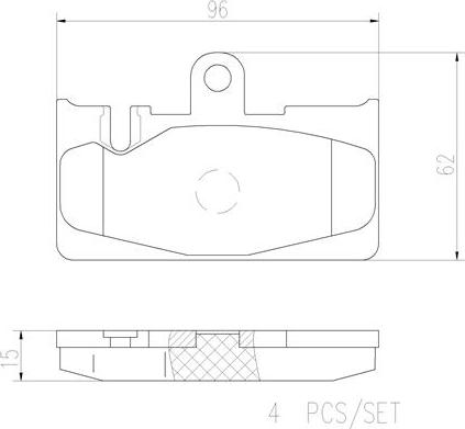 Brembo P83059N - Гальмівні колодки, дискові гальма autozip.com.ua