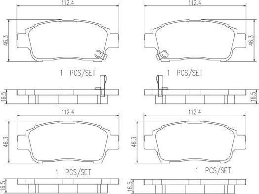 Brembo P83050N - Гальмівні колодки, дискові гальма autozip.com.ua