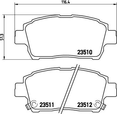 Brembo P 83 051 - Гальмівні колодки, дискові гальма autozip.com.ua