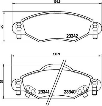 Brembo P 83 053 - Гальмівні колодки, дискові гальма autozip.com.ua