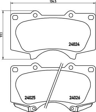 Brembo P 83 066X - Гальмівні колодки, дискові гальма autozip.com.ua