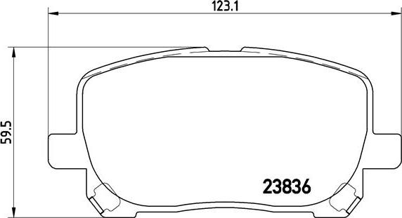 Brembo P 83 061 - Гальмівні колодки, дискові гальма autozip.com.ua