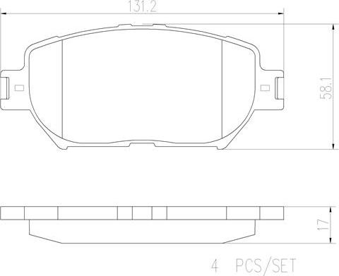 Brembo P83062N - Гальмівні колодки, дискові гальма autozip.com.ua