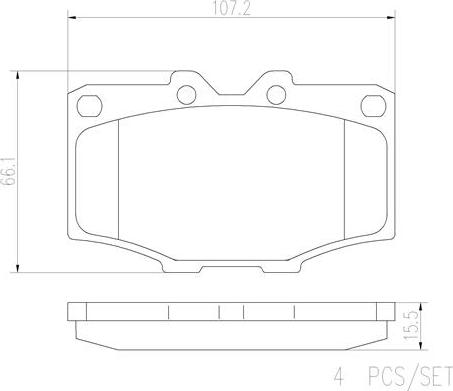 Brembo P83006N - Гальмівні колодки, дискові гальма autozip.com.ua