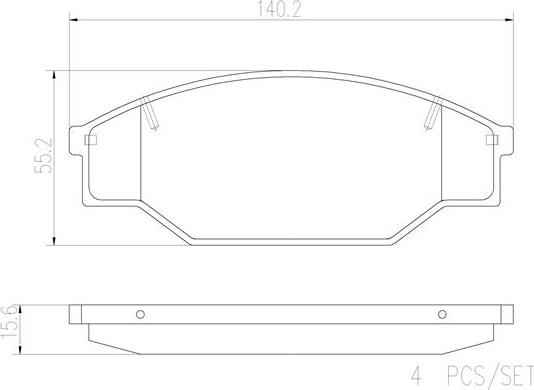 Brembo P83013N - Гальмівні колодки, дискові гальма autozip.com.ua