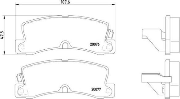 Brembo P 83 017 - Гальмівні колодки, дискові гальма autozip.com.ua