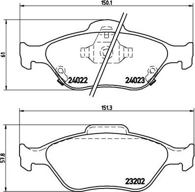 Brembo P 83 085 - Гальмівні колодки, дискові гальма autozip.com.ua