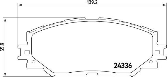 Brembo P 83 082 - Гальмівні колодки, дискові гальма autozip.com.ua