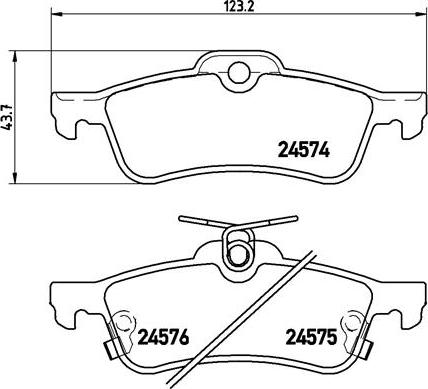 Brembo P 83 087 - Гальмівні колодки, дискові гальма autozip.com.ua