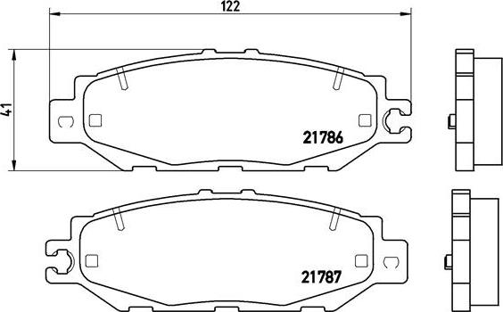 Brembo P 83 036 - Гальмівні колодки, дискові гальма autozip.com.ua