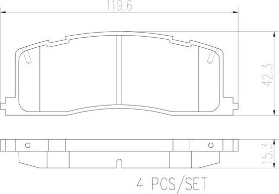 Brembo P83030N - Гальмівні колодки, дискові гальма autozip.com.ua