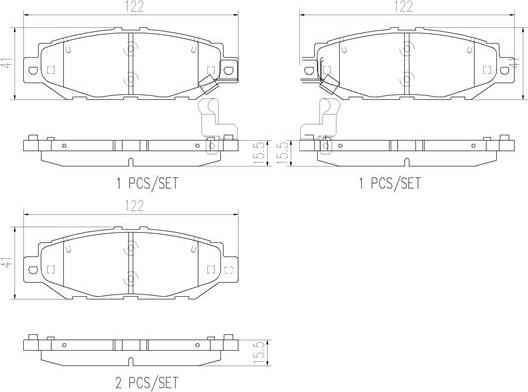 Brembo P83038N - Гальмівні колодки, дискові гальма autozip.com.ua