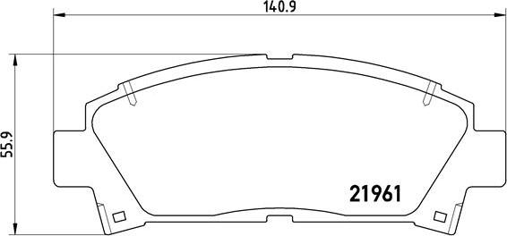 Brembo P 83 028 - Гальмівні колодки, дискові гальма autozip.com.ua