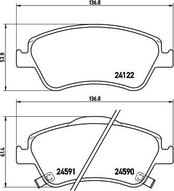 Brembo P 83 079 - Гальмівні колодки, дискові гальма autozip.com.ua