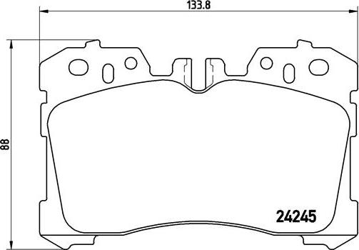 Brembo P 83 075 - Гальмівні колодки, дискові гальма autozip.com.ua