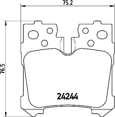 Brembo P 83 076 - Гальмівні колодки, дискові гальма autozip.com.ua