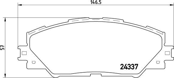 Brembo P 83 071 - Гальмівні колодки, дискові гальма autozip.com.ua