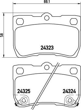 Brembo P 83 073 - Гальмівні колодки, дискові гальма autozip.com.ua