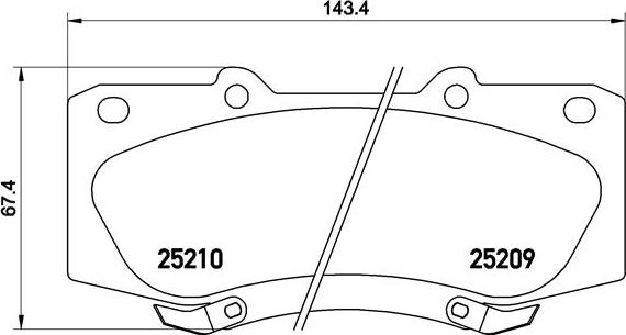 Brembo P 83 140 - Гальмівні колодки, дискові гальма autozip.com.ua