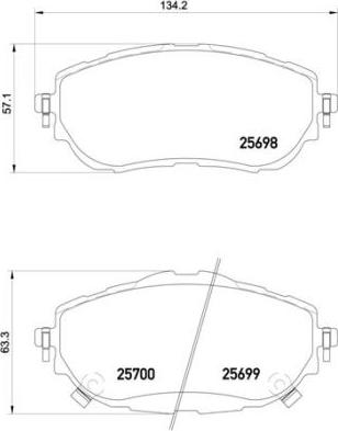 Brembo P 83 150 - Гальмівні колодки, дискові гальма autozip.com.ua