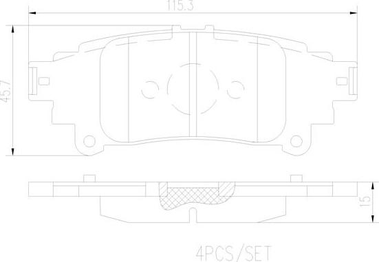 Brembo P83153N - Гальмівні колодки, дискові гальма autozip.com.ua