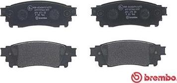 Brembo P 83 166 - Гальмівні колодки, дискові гальма autozip.com.ua