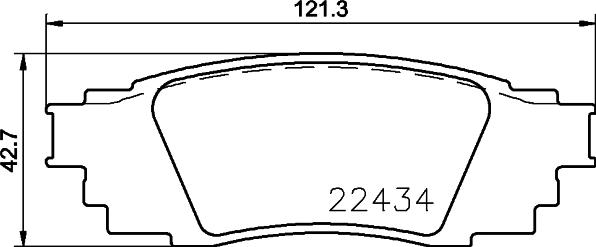 GMC 2243401 - Гальмівні колодки, дискові гальма autozip.com.ua