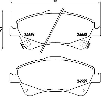 Brembo P83109N - Гальмівні колодки, дискові гальма autozip.com.ua